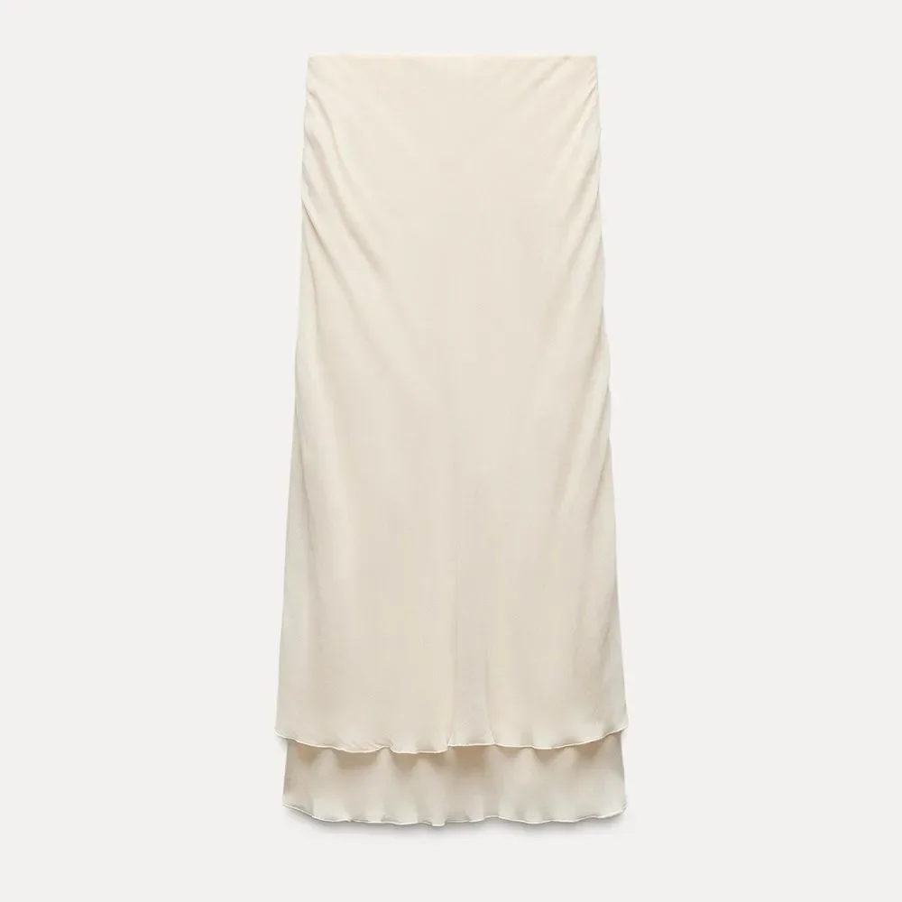 Zara double layer midi skirt ZW collection - Picture 6 of 7